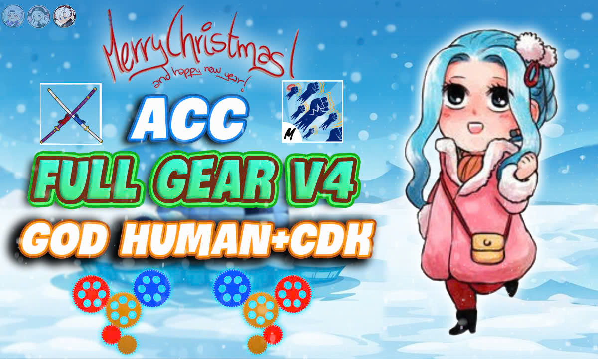 Chi tiết tài khoản (Vip) Acc Full Gear V4 - Godhuman mã số 22785