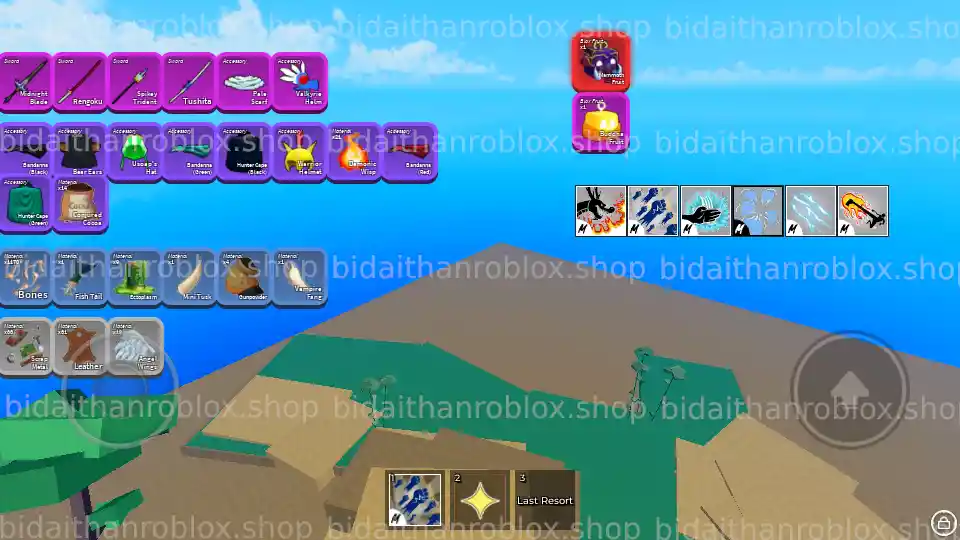 Thông tin tài khoản Blox Fruits: Mammoth-259