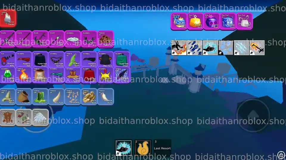 Thông tin tài khoản Blox Fruits: ANCHOR-306