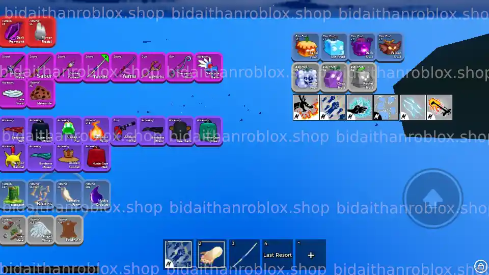 Thông tin tài khoản Blox Fruits: RandomGear-MochiV2-309