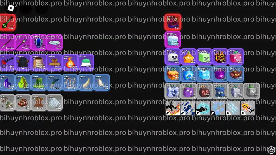 Thông tin tài khoản Blox Fruits: SoulGuitar-3786