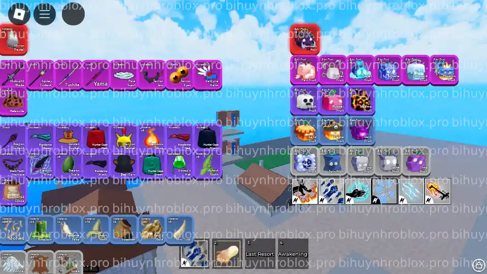 Thông tin tài khoản Blox Fruits: RandomGear-MochiV2-3798